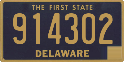 DE license plate 914302