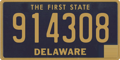 DE license plate 914308