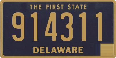 DE license plate 914311