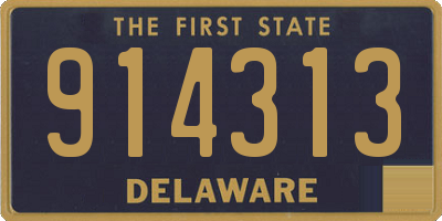 DE license plate 914313