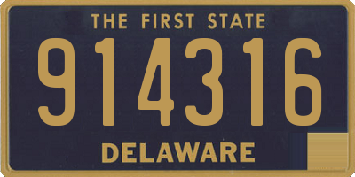 DE license plate 914316