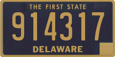DE license plate 914317