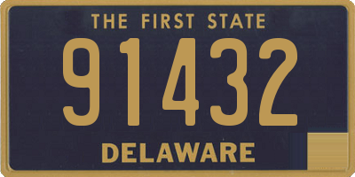 DE license plate 91432