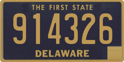 DE license plate 914326