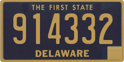 DE license plate 914332