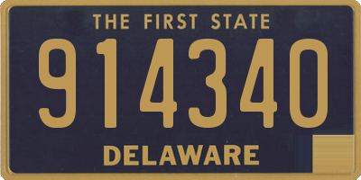 DE license plate 914340