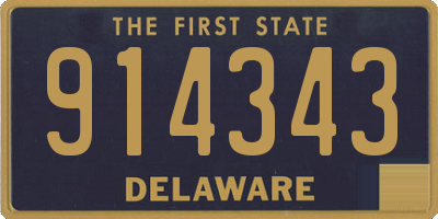 DE license plate 914343