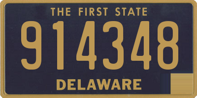 DE license plate 914348