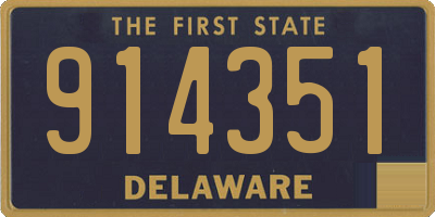 DE license plate 914351