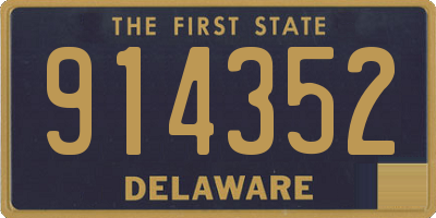 DE license plate 914352