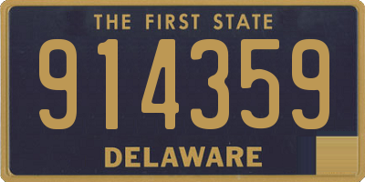 DE license plate 914359