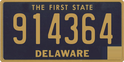 DE license plate 914364