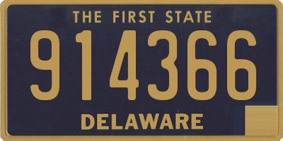 DE license plate 914366
