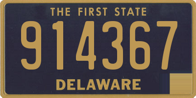 DE license plate 914367