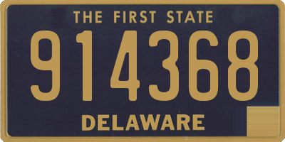 DE license plate 914368