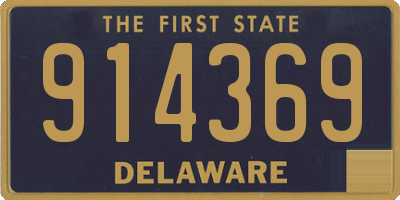 DE license plate 914369