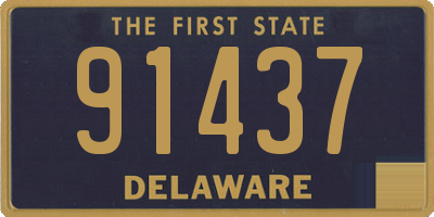 DE license plate 91437