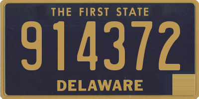 DE license plate 914372