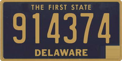 DE license plate 914374