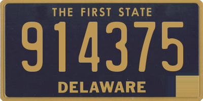 DE license plate 914375