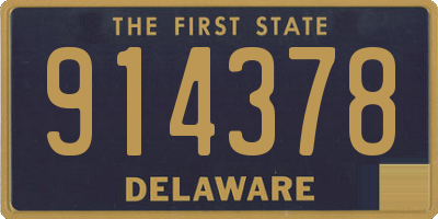 DE license plate 914378