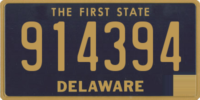 DE license plate 914394
