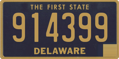 DE license plate 914399
