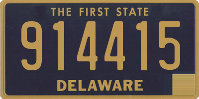 DE license plate 914415