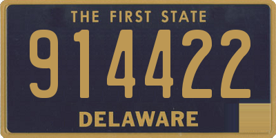 DE license plate 914422