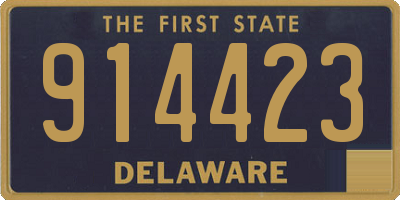 DE license plate 914423