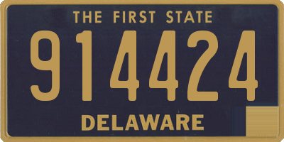 DE license plate 914424