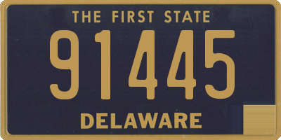 DE license plate 91445