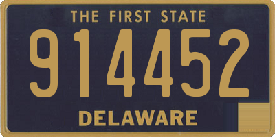 DE license plate 914452