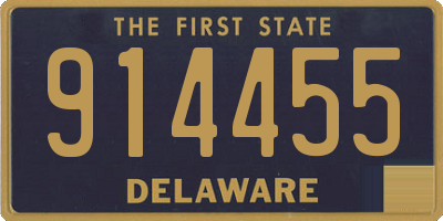 DE license plate 914455