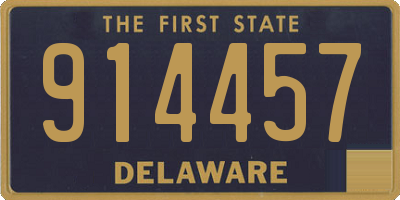 DE license plate 914457