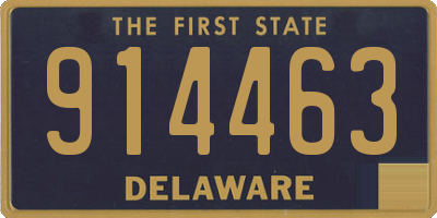 DE license plate 914463