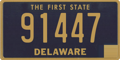 DE license plate 91447