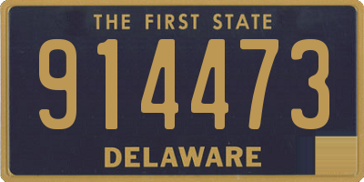 DE license plate 914473