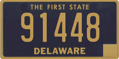 DE license plate 91448