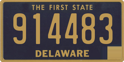 DE license plate 914483
