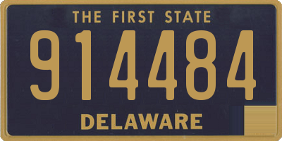 DE license plate 914484