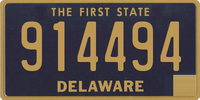 DE license plate 914494