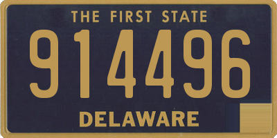DE license plate 914496