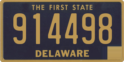 DE license plate 914498