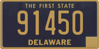 DE license plate 91450