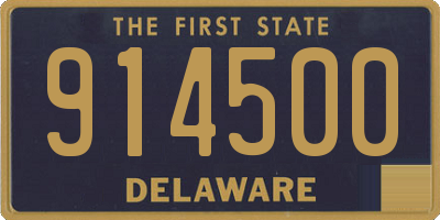 DE license plate 914500