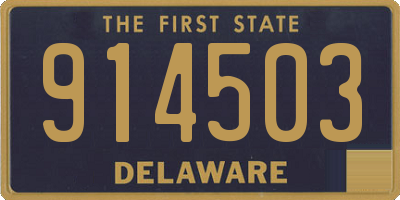 DE license plate 914503