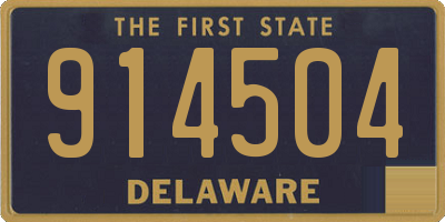 DE license plate 914504