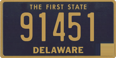 DE license plate 91451