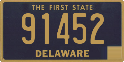 DE license plate 91452